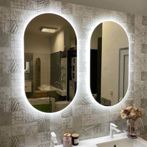 FLEXMEBEL FREESTYLE ORBIT 50 огледало за баня с вградено LED осветление