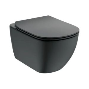 ПРОМО IDEAL STANDARD TESI AQUABLADE комплект с черна окачена тоалетна за вграждане 