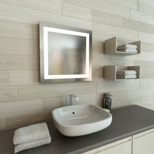 FLEXMEBEL FRAME Q огледало за баня с вградено LED осветление