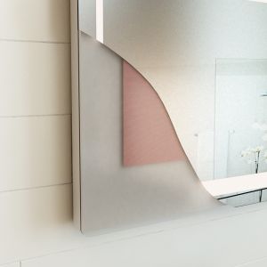 AB GROUP CORNER V огледало за баня с вградено LED осветление 