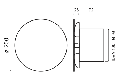 Схема вентилатор IDEA R O GLASS