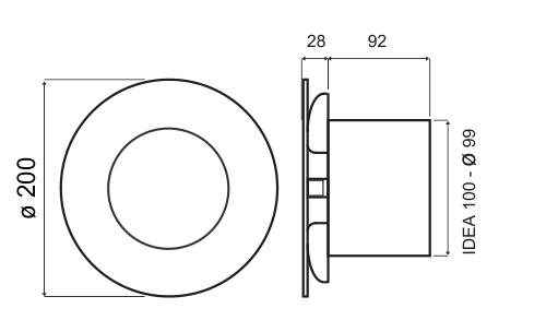 Схема вентилатор IDEA R O Double GLASS