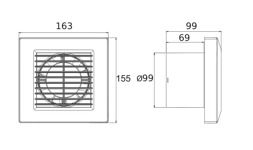 Вентилатор Primo Base 100 схема