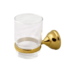 Чаша за баня Bella злато, златен държач