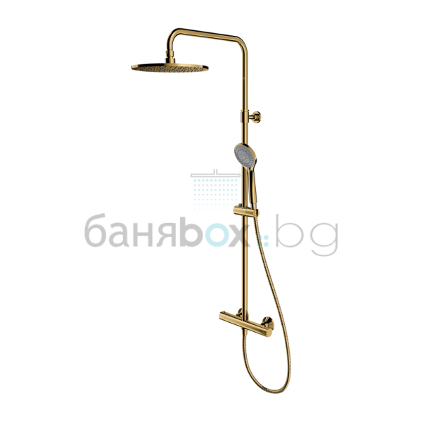 OMNIRES Y GOLD 250 златна душ-система с термостат 