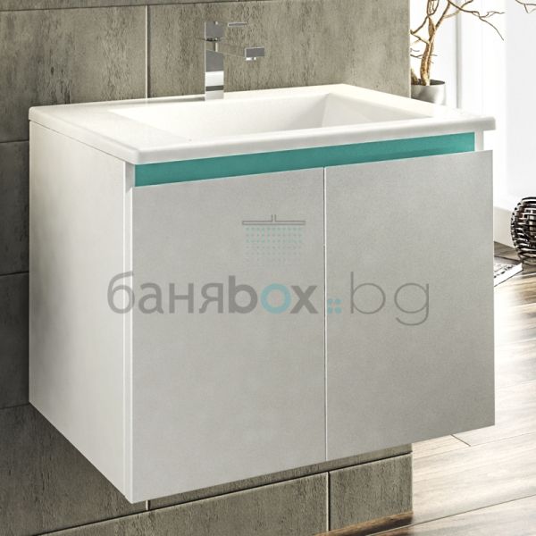 FLEXMEBEL ARRES 65 шкаф с мивка за баня с вратички