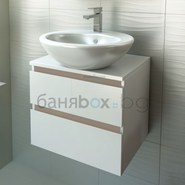 FLEXMEBEL TULIP 50 шкаф за баня с чекмеджета 
