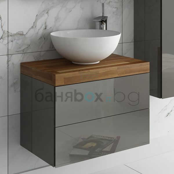 AB GROUP VAYA модерен водоустойчив пвц шкаф с мивка за баня, чекмеджета 