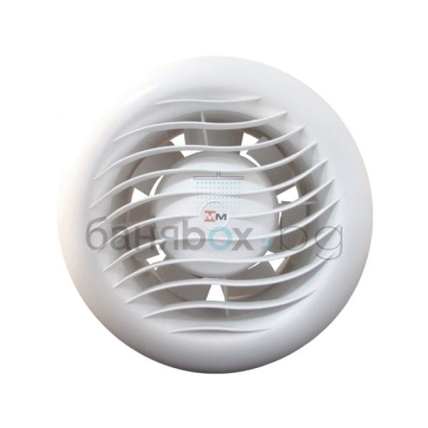 MMOTORS MTB90 вентилатор за баня, кръгъл бял 
