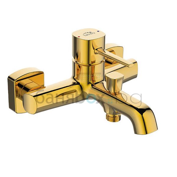 LAVEO POLLA GOLD златен смесител за душ/вана 