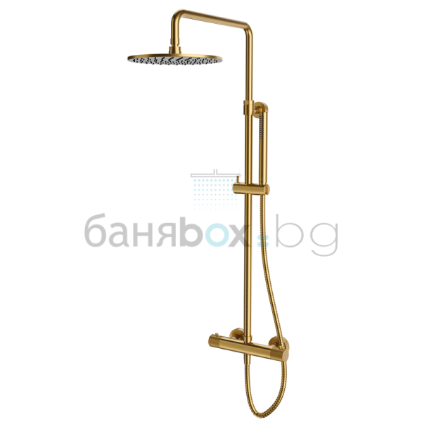 OMNIRES CONTOUR GOLD 250  златна душ-система с термостат 