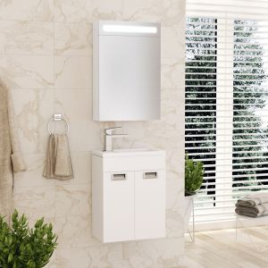 FLEXMEBEL MINO 40 малък шкаф за баня с огледало 