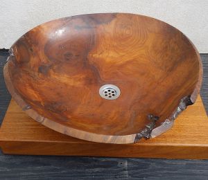 Дървена мивка за баня Bean 