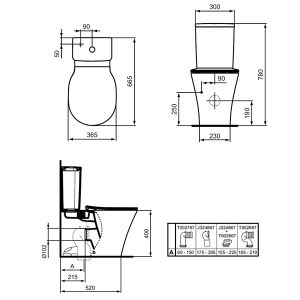 IDEAL STANDARD CONNECT AIR ARC Close Coupled Toilet