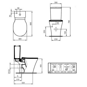 IDEAL STANDARD CONNECT AIR CUBE Close Coupled Toilet