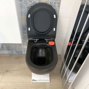 THE ARTCERAM FILE 2.0 черна окачена тоалетна 