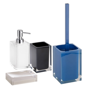 BEMETA VISTA цветни стоящи аксесоари за баня черно/бяло/синьо/бежово 