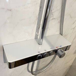 VEMA WELLNESS душ-система с термостат хром/бяло 