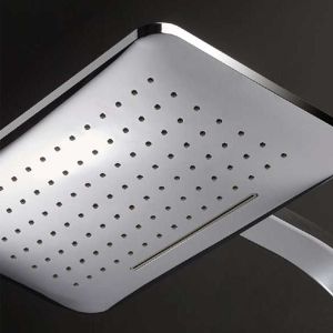 NEWFORM CASCADE душ-система с термостат черно стъкло 