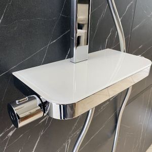 NEWFORM CASCADE душ-система с термостат бяло стъкло 