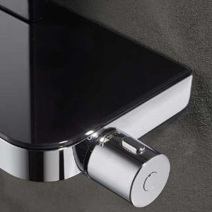 NEWFORM CASCADE душ-система с термостат черно стъкло  