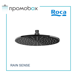 ROCA RAINSENSE BLACK Shower Head