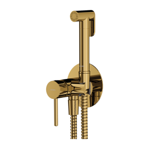 OMNIRES Y златен хигиенен душ със смесител, овален дизайн 