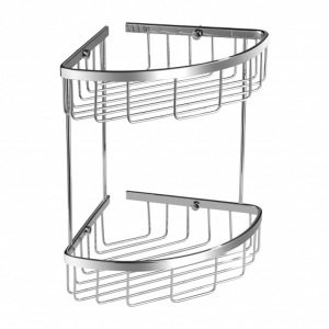 OMNIRES UNI Double Cosmetic Basket with Hook for Glass