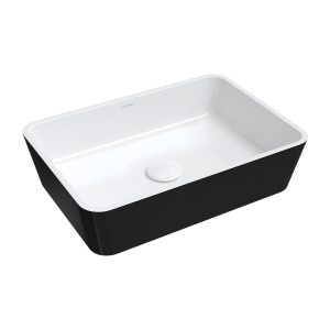 OMNIRES PARMA 50 черно/бяло мивка за баня върху плот