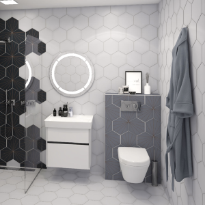 SOLID Hexagonal Bathroom&Kitchen Tiles