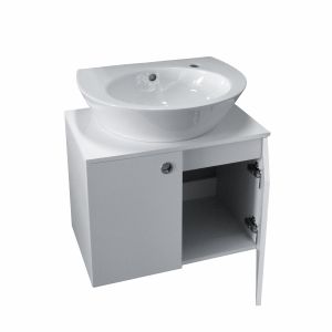 FLEXMEBEL PONTO 60 шкаф за баня с мивка, с чекмеджета или вратички