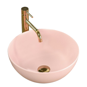 REA STELLA CORAL 36 Pink Sit-on Washbasin