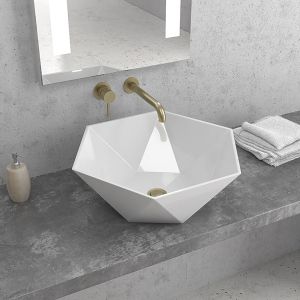 KARAG LT 3134 Polygonal White Washbasin