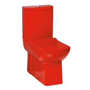 CREAVIT LARA RED Close-Coupled With Toilet Set