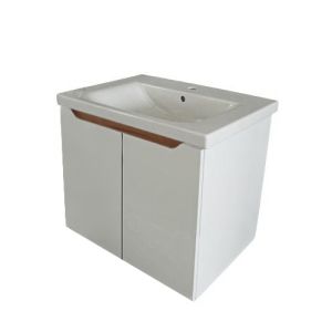AB GROUP VERSA модерен водоустойчив pvc шкаф за баня с вратички 