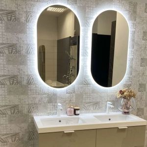 AB GROUP FREESTYLE ORBIT 50 огледало за баня с вградено LED осветление 