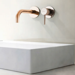 REA LUNGO Rose Gold Concealed Single Lever Basin Mixer