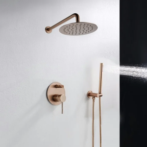 REA LUNGO Rose Gold Concealed Shower System