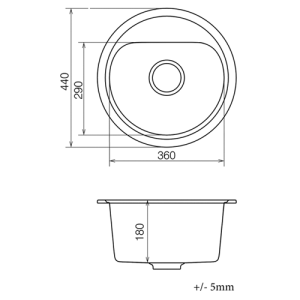 VANKOR LIRA полимерна гранитна мивка за кухня 