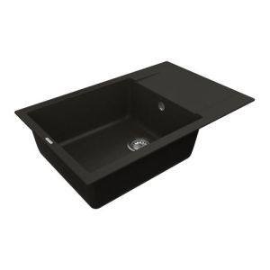 VANKOR NORTON Polimer Granite Kitchen Sink, Black