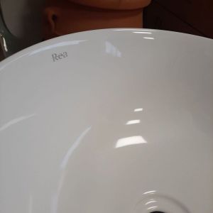 REA STELLA 36 мивка върху плот, бяла купа [транспортен дефект 2] 
