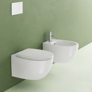 ITALY 52 NEW FLUSH окачена тоалетна с капак 
