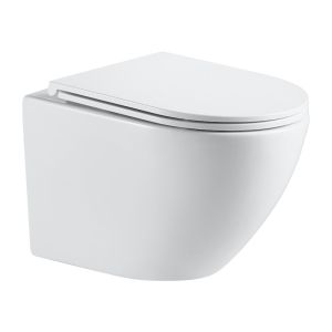OMNIRES OTTAWA 49 RIMLESS компактна окачена тоалетна с капак 