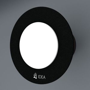 KLIMATOM IDEA DOUBLE вентилатор за баня с основа черен кръг