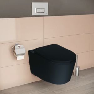 LAPINO ELEGANCE 50 окачена тоалетна, черен мат 