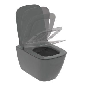 IDEAL STANDARD i.life  B RimLS+ СЕТ структура за вграждане със сива тоалетна 