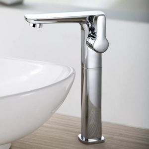 BERGSEE ЕЛИПС висок смесител за мивка със странична ръкохватка 