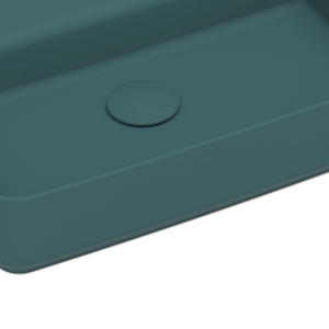 ISVEA порцеланов клик-сифон за мивка, зелен мат 