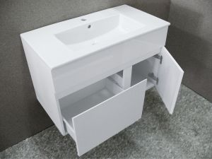 FLEXMEBEL KARA 80 PVC шкаф за баня с чекмедже и врата 