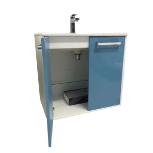 AB GROUP STELO модерен водоустойчив pvc шкаф за баня с вратички 